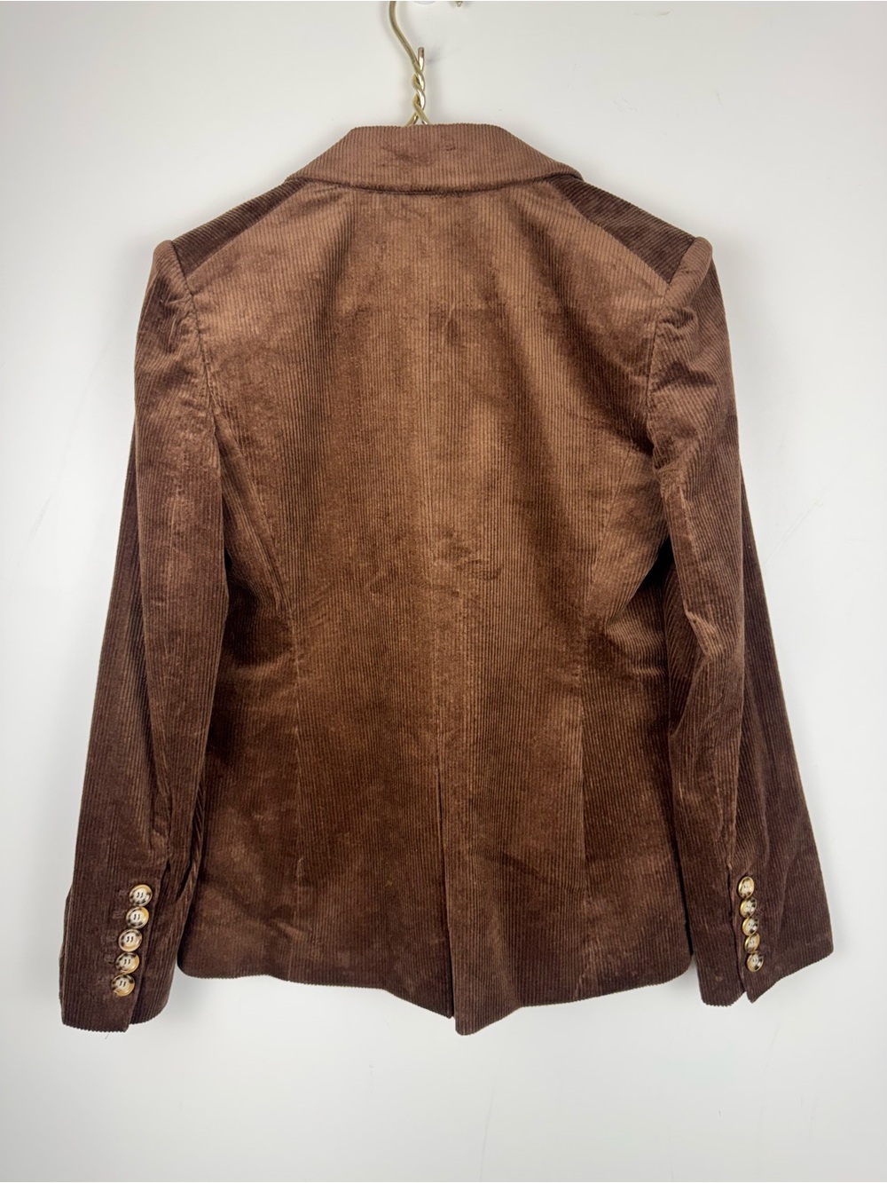 VERONICA BEARD Reagan Corduroy Dickey Jacket Dark Cocoa Brown Sz 2 Dark Academia - Picture 9 of 10